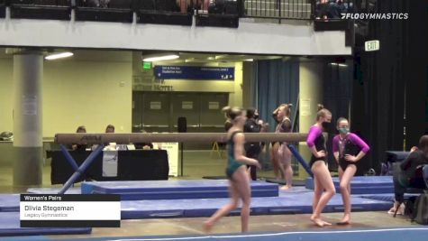 Olivia Stegeman - Women's Pairs, Legacy Gymnastics - 2021 Women's Xcel Region 4 Championships