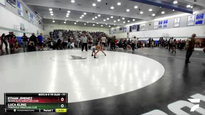 77 lbs Semifinal - Luca Kling, Threshold Wrestling Club vs Ethan Jimenez, Inland Elite Wrestling Club