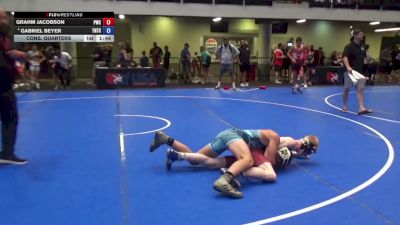 120 lbs Cons. Quarters - Grahm Jacobson, Pinnacle Wrestling Club vs Gabriel Beyer, Team Nazar Training Center