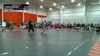 131 lbs Quarterfinal - Andrea Hernandez, Indiana Tech vs Trinity Davis, Unattached - Lindsey Wilson