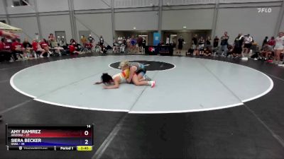 95 lbs Placement Matches (8 Team) - Amy Ramirez, Arizona vs Siera Becker, Iowa