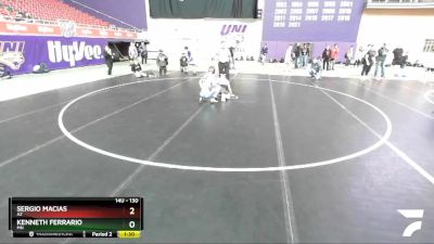 130 lbs Quarterfinal - Kenneth Ferrario, MN vs Sergio Macias, AZ