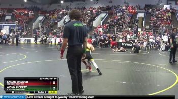 64 lbs Champ. Round 1 - Aidyn Pickett, U.P. Elite Wrestling vs Sagan Weaver, Michigan West WC