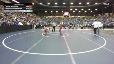 130 lbs Champ. Round 1 - Reddi Johnson, Kansas City - Washington HS vs Addison Nueberger, Hays Hs