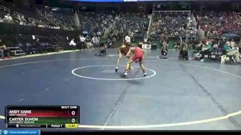 2A 106 lbs 3rd Place Match - Carter Duhon, Southwest Onslow vs Andy Saine, West Lincoln
