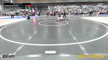102 lbs Consi Of 4 - Emerson Rollings, Tulsa Blue T Panthers vs Ella Lerma-Cervantes, California Grapplers