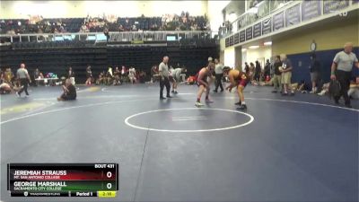 197 lbs Cons. Round 4 - George Marshall, Sacramento City College vs Jeremiah Strauss, Mt. San Antonio College