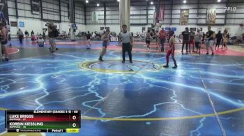 60 lbs 1st Place Match - Korbin Kiessling, Rampage vs Luke Briggs, Rampage