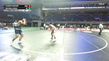 175 lbs Cons. Round 3 - Alonso Sanchez, Downey vs Mitchell Patak, Mesa Verde