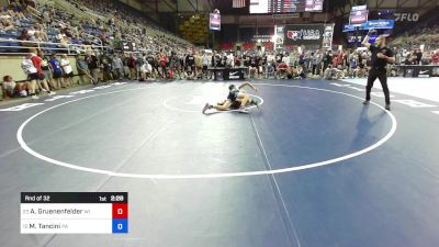 113 lbs Rnd Of 32 - Aidan Gruenenfelder, WI vs Max Tancini, PA