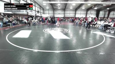 113 lbs Round 3 (8 Team) - Killian Olsen, North Sanpete vs Gunner Larson, Juab B