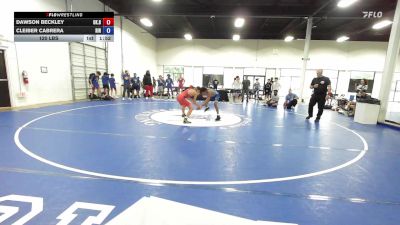 120 lbs Dawson Beckley, Oklahoma Blue vs Cleiber Cabrera, Rhode Island Red
