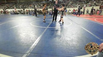 90 lbs Semifinal - Elias Edwards, Jacket Wrestling Club vs Champ Johnson, Del City Little League Wrestling