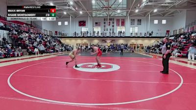 215 lbs Semifinals (8 Team) - Maxx Bryan, Laurel H S vs Shane Montgomery, Saint Mark`s