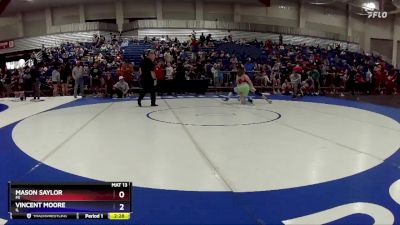 120 lbs Cons. Round 3 - Mason Saylor, MI vs Vincent Moore, IL