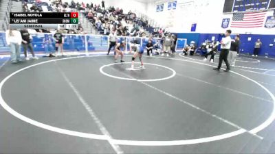 125 lbs Semifinal - Lei`ani Jaime, San Dimas vs Isabel Noyola, El Toro