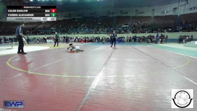 94 lbs 3rd Place - Callan Caldwell, Fort Gibson Youth Wrestling vs Lucas McDonald, Deer Creek Wrestling