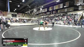 165 lbs Cons. Round 2 - Shepherd Evans, Tri City Christian (3) vs Koa Altmeyer, Patrick Henery