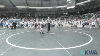 49 lbs Consi Of 8 #1 - Cannon Francis, Team Tulsa Wrestling Club vs Easton Watters, Husky WC