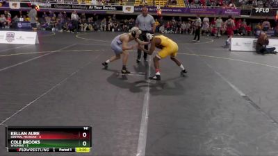 141 lbs Semis & 3rd Wb (16 Team) - Cole Brooks, Wyoming vs Kellan Aure, Central Michigan