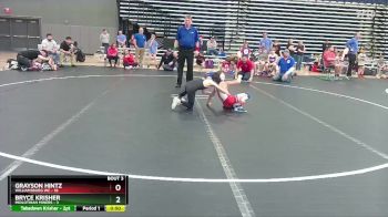 56 lbs Round 2 (4 Team) - Grayson Hintz, Williamsburg WC vs Bryce Krisher, Midlothian Miners