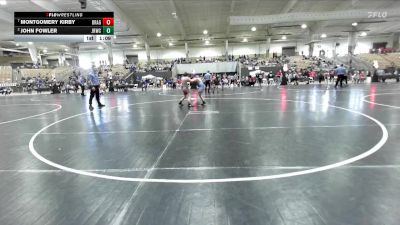 95 lbs Quarterfinal - Montgomery Kirby, Dragon Wrestling Club vs John Fowler, Junior Rockets Wrestling Club