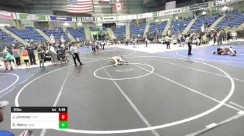 95 lbs Round Of 16 - Jordan Jimenez, Fort Lupton Metro vs Breckin Henry, Camel Kids