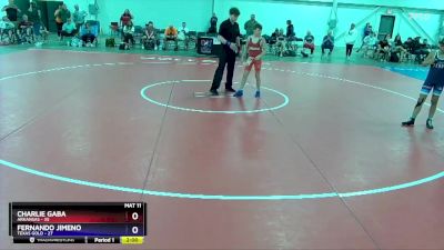 92 lbs Placement Matches (8 Team) - Charlie Gaba, Arkansas vs Fernando Jimeno, Texas Gold