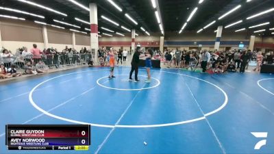 148 lbs Semifinal - Claire Guydon, Global Wrestling Club vs Avey Norwood, Righteous Wrestling Club