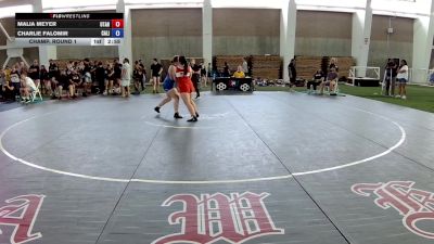 190 lbs Champ. Round 2 - Malia Meyer, Utah vs Charlie Falomir, California