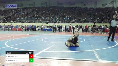 80 lbs Round Of 64 - Charles Rusher, Tuttle vs Brayden Otero, Catoosa Youth Wrestling