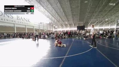 76 lbs Cons. Round 2 - Lincoln Smith, Charger Wrestling Club vs Maxximus Gardner, West Jordan Wresting Club