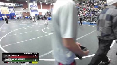 190 lbs Champ. Round 1 - Jonathan Velasquez, Eisenhower vs Jacob Carvalho, Redwood