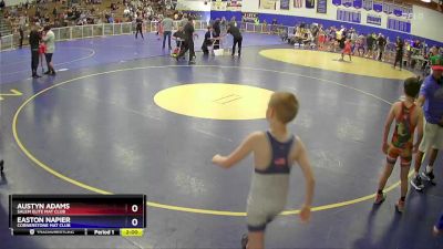 74 lbs Round 4 - Austyn Adams, Salem Elite Mat Club vs Easton Napier, Cornerstone Mat Club