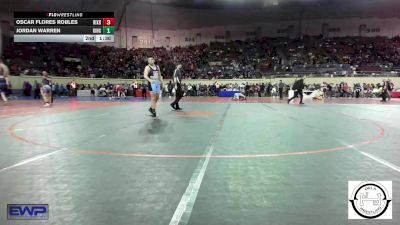 200 lbs Round Of 64 - David Hammer, Sequoyah Tahlequah JH vs Waylan Lopez, Team Tulsa Wrestling Club