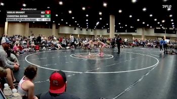 110 lbs Semis & 3rd Wb (16 Team) - Keelie Brandt, Mat Clash Beastin` vs Christina Bivins, Team Arkansas
