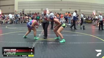 Round 2 (10 Team) - A ` Zaria Lane, Metro All Stars vs Ariana Weber, Beast Mode WA Green