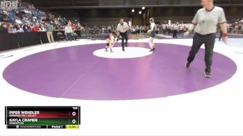 120 lbs Quarterfinal - Piper Wendler, Shawnee-Mill Valley vs Kayla Cramer, Manhattan