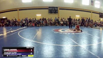 67 lbs Quarterfinal - Logan Jaggers, Delta Wrestling Club Inc. vs Charles Cloyd, Contenders Wrestling Academy