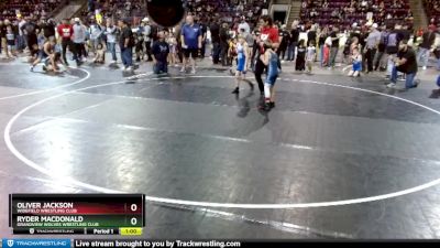 62 lbs Cons. Round 1 - Ryder MacDonald, Grandview Wolves Wrestling Club vs Oliver Jackson, Widefield Wrestling Club