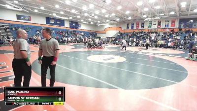 125 lbs Champ. Round 1 - Isaic Paulino, Roanoke vs Samson St. Germain, Ferrum College