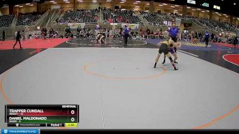 140 lbs Semis (4 Team) - Daniel Maldonado, Baker vs Trapper Cundall, Henley