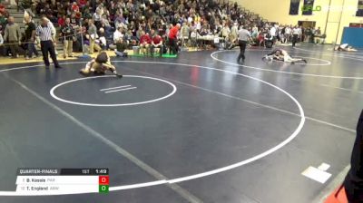 120 lbs Quarterfinal - Brandon Kassis, Parkland vs TJ England, Archbishop Wood