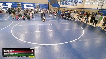 50 lbs Cons. Round 3 - Korben Oveson, Emery All Stars vs Liam Stuart, Evanston Elite