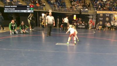45 lbs Round Of 32 - Caiden Morris, Wilson Area vs Beau Fuller, Portage