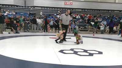 43 lbs Quarters - Isaac Wicks, Englewood Live Wire Wrestling Club vs Easton Ramey, Oak Hill Wrestling Club