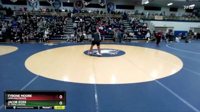 285 lbs Cons. Round 1 - Tyrone Moore, Lakeland/Mercer vs Jacob Koss, St. Croix Central