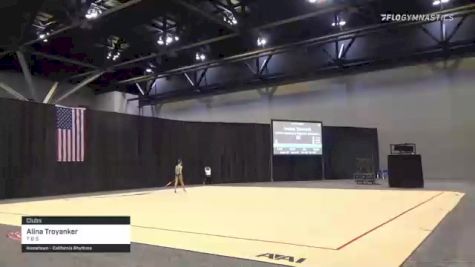 Alina Troyanker - Clubs, T & S - 2021 USA Gymnastics Championships