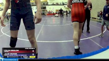 145 lbs Cons. Round 3 - Collin Kreglow, Indiana vs Jacob Weaver, Central Indiana Academy Of Wrestling