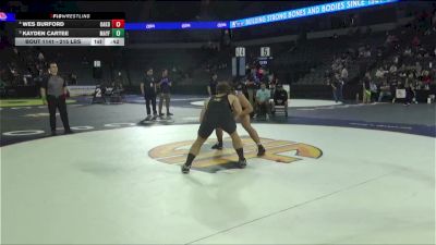 215 lbs 3rd Place - Wes Burford, Oakdale (SJ) vs Kayden Cartee, Mayfair (SS)